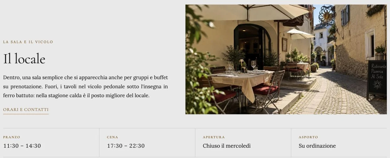 Sezione del sito reale