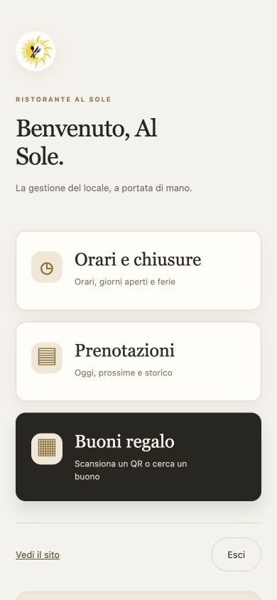 L’app sul telefono