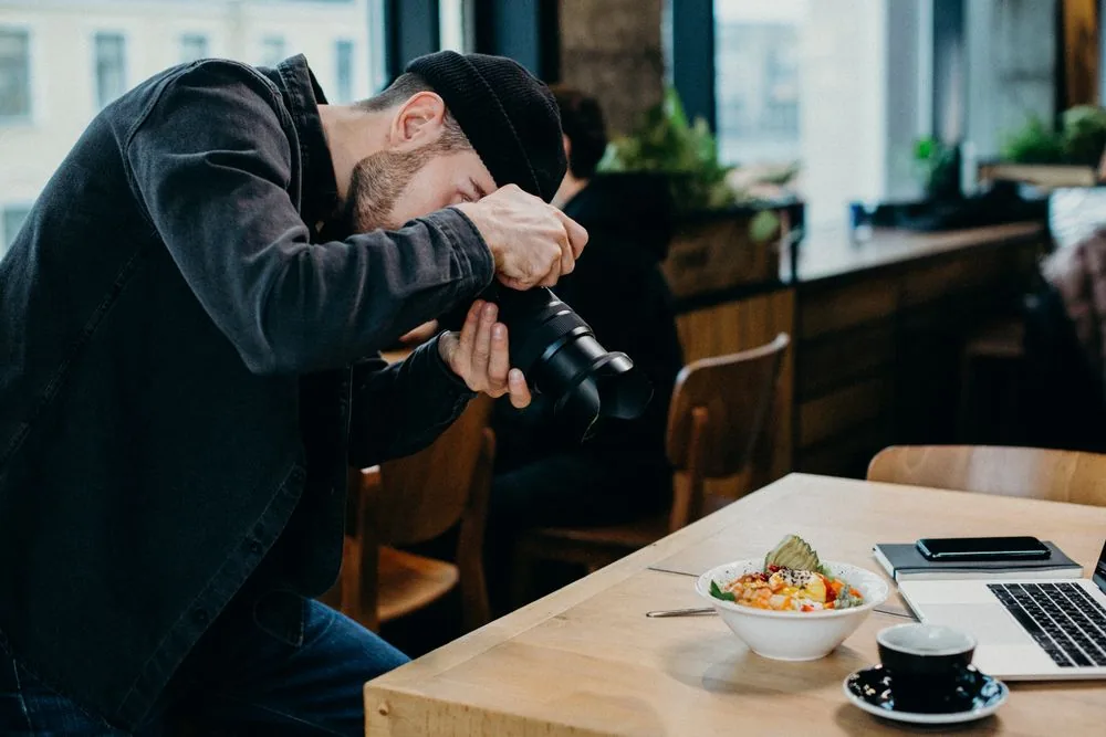 Food-Fotografie in einem Lokal